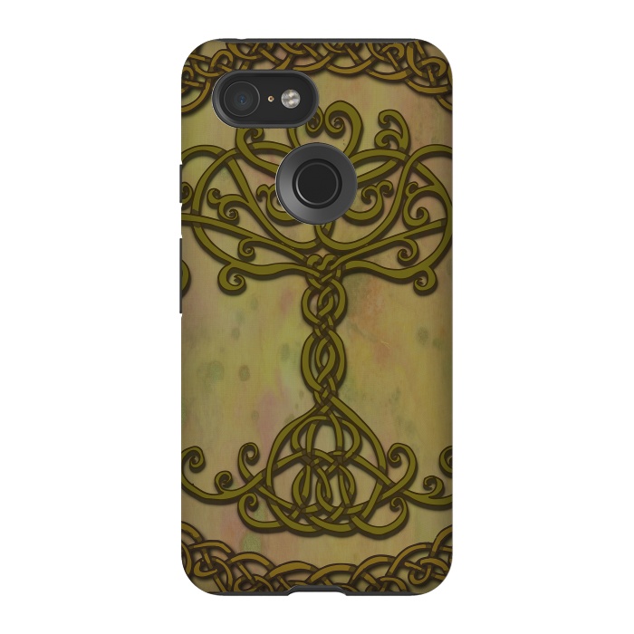 Pixel 3 StrongFit Celtic Tree of Life I by Lotti Brown