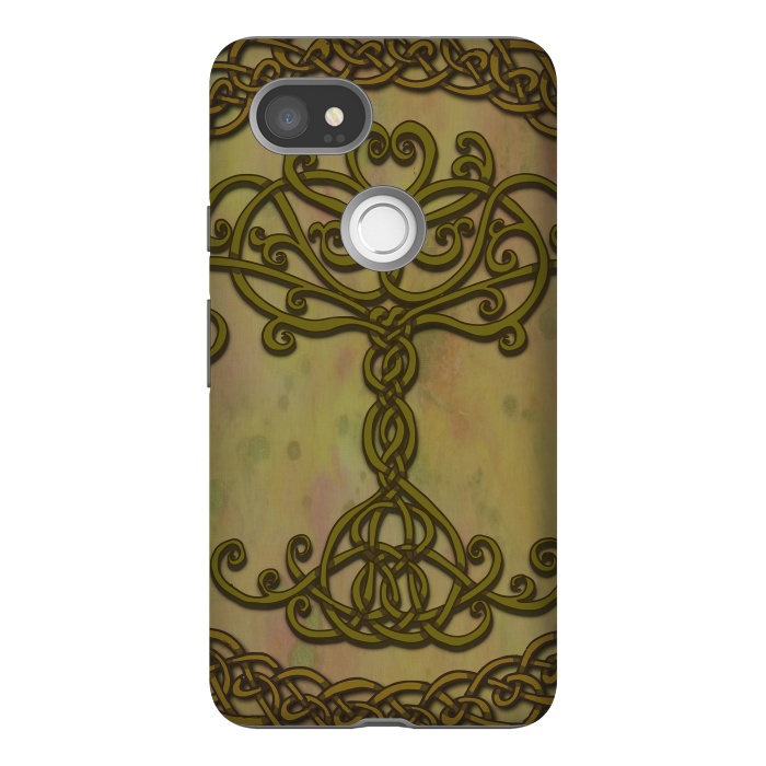 Pixel 2XL StrongFit Celtic Tree of Life I by Lotti Brown