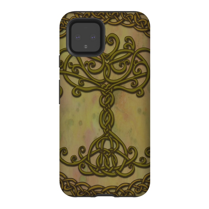 Pixel 4 StrongFit Celtic Tree of Life I by Lotti Brown