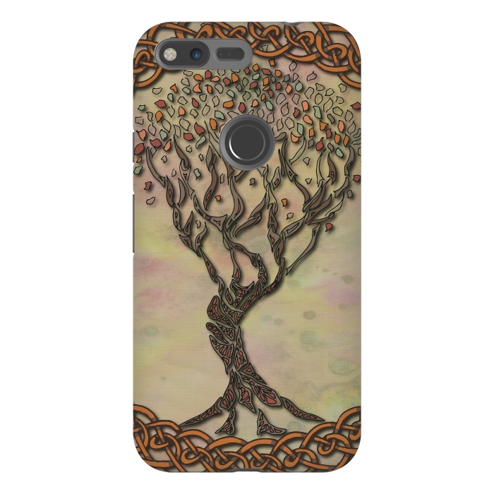 Pixel XL StrongFit Celtic Tree of Life II by Lotti Brown