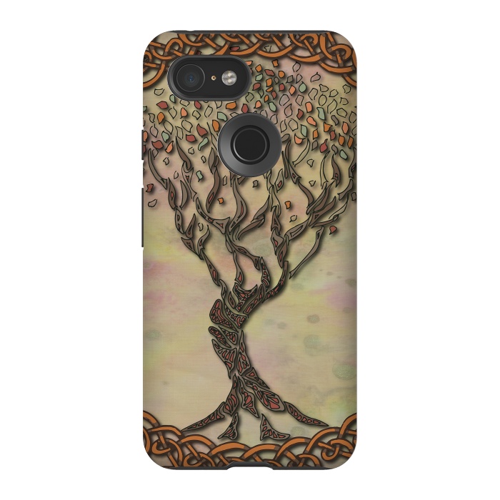 Pixel 3 StrongFit Celtic Tree of Life II by Lotti Brown