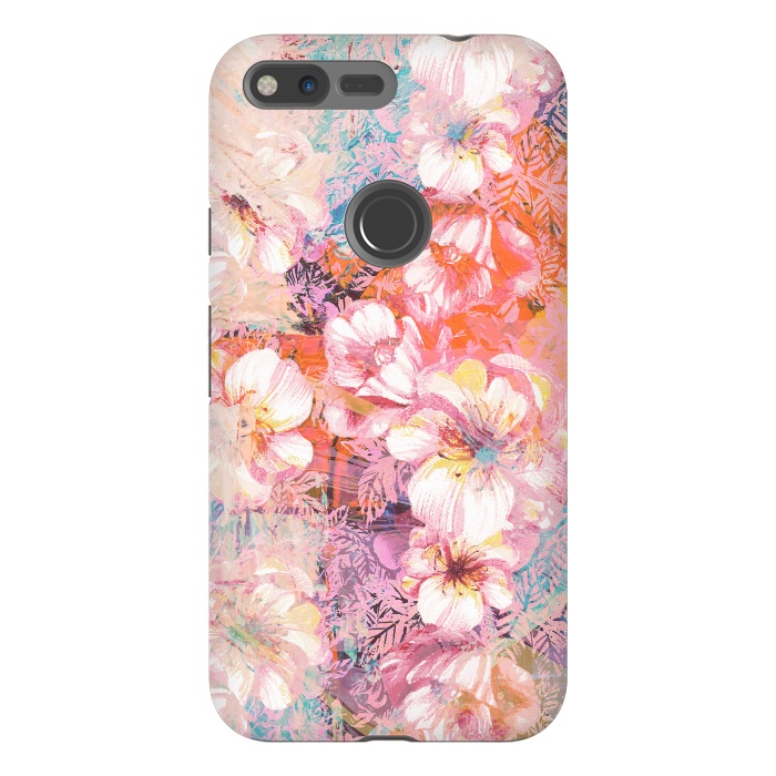 Pixel XL StrongFit Colorful brushed roses painting by Oana 