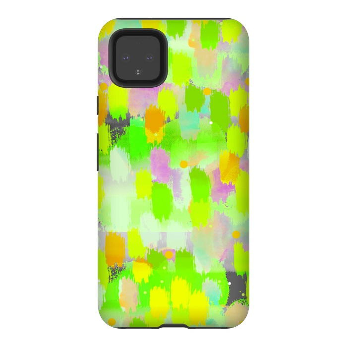 Pixel 4XL StrongFit Yellow abstract  by Josie