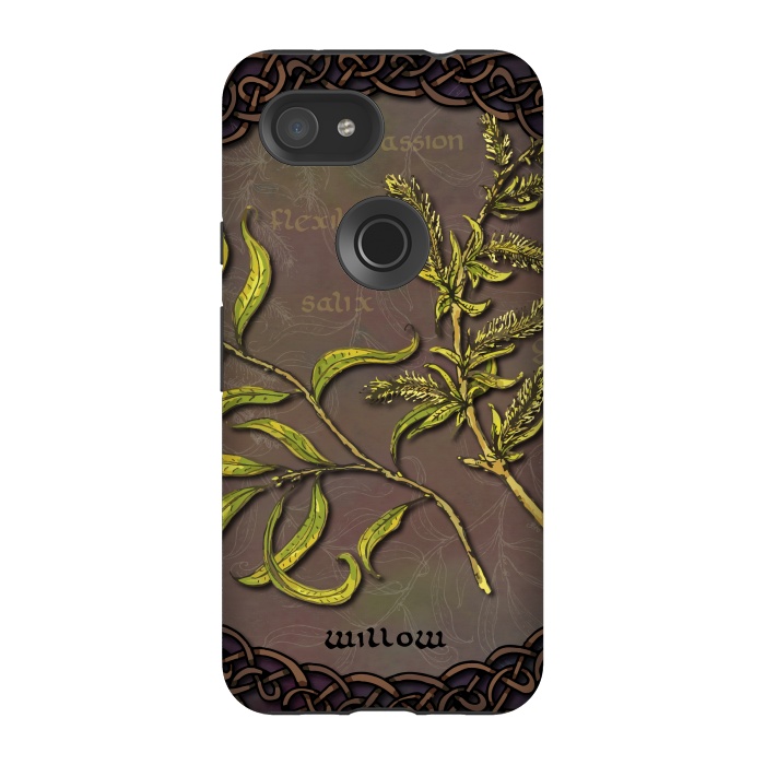 Pixel 3A StrongFit Celtic Willow by Lotti Brown