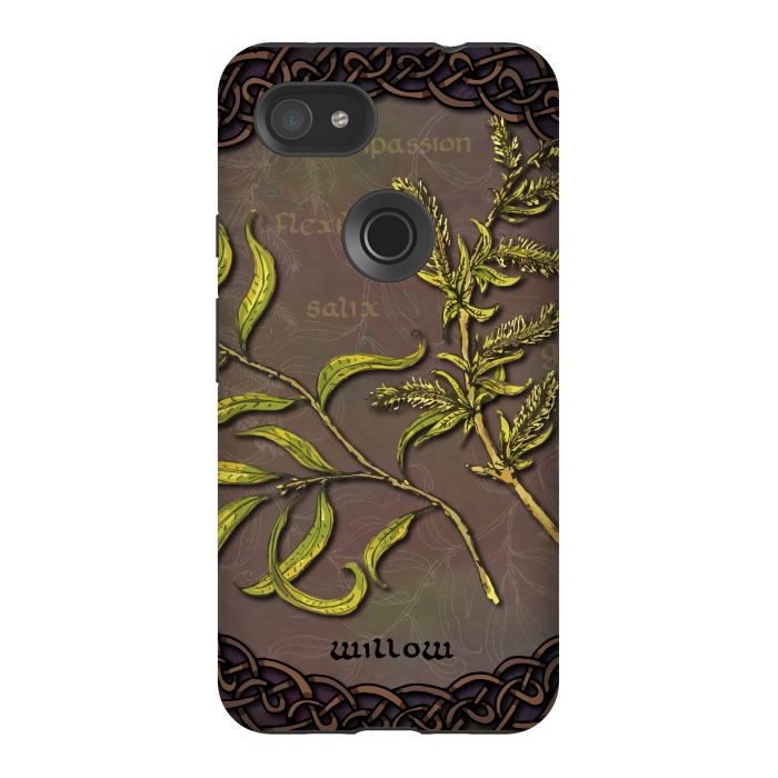 Pixel 3AXL StrongFit Celtic Willow by Lotti Brown