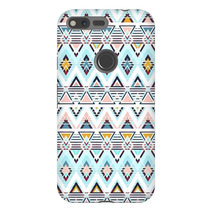 Pixel XL StrongFit Colorful ethnic tribal triangles by Oana 