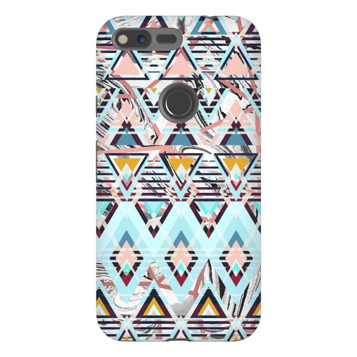 Pixel XL StrongFit Colorful brushed tribal triangles by Oana 