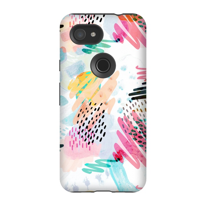Pixel 3A StrongFit Fun colorful summer doodles by Oana 