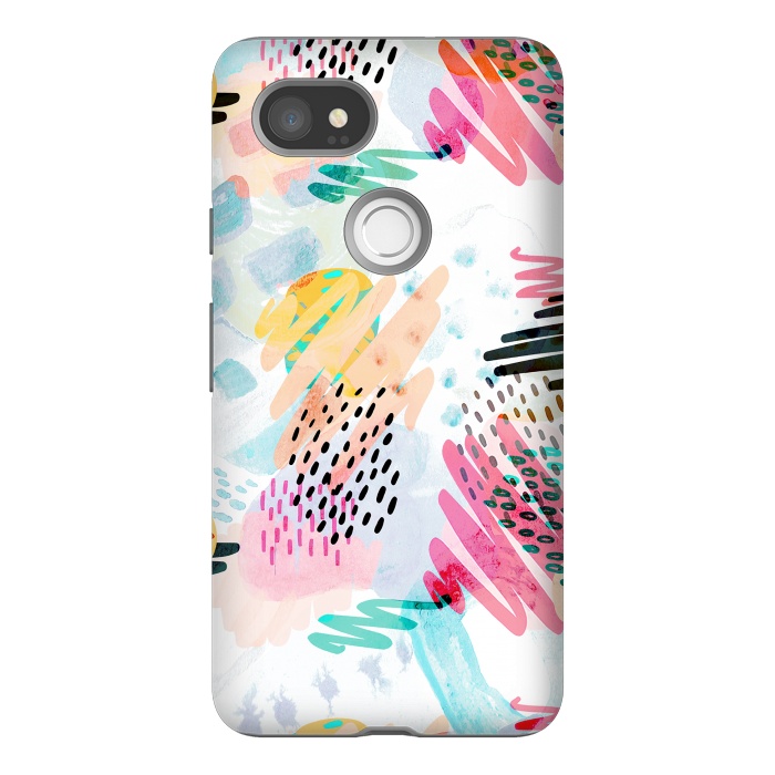 Pixel 2XL StrongFit Fun colorful summer doodles by Oana 