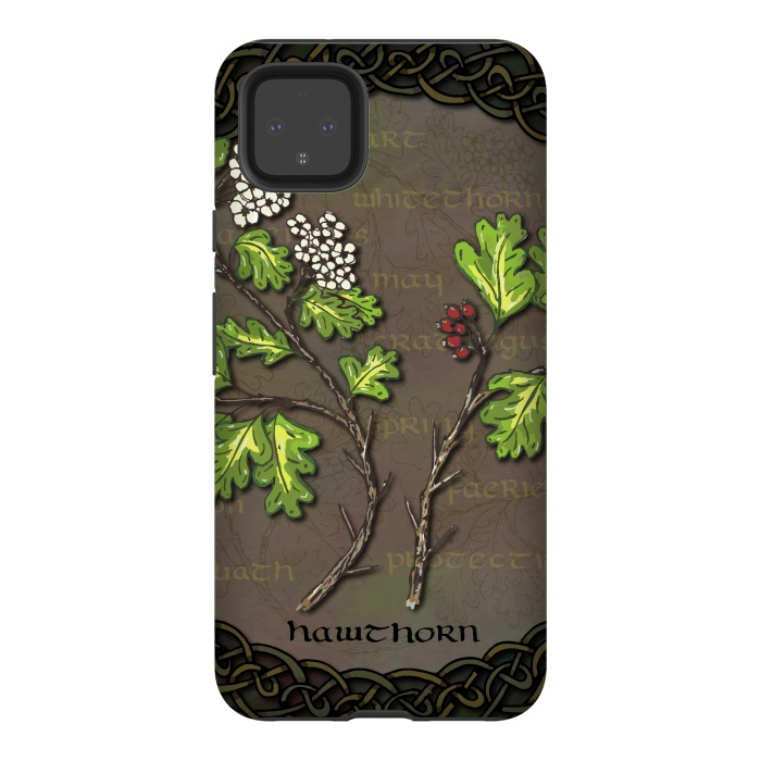 Pixel 4XL StrongFit Celtic Hawthorn by Lotti Brown