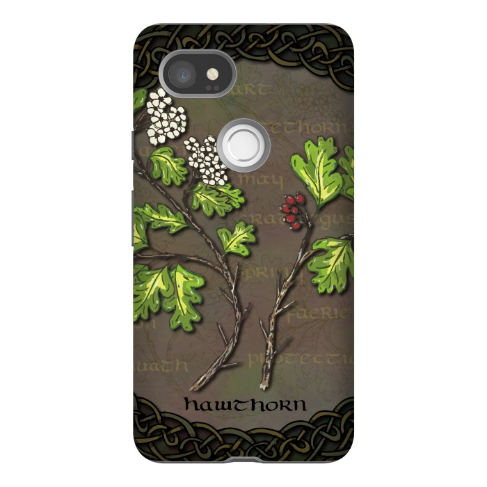 Pixel 2XL StrongFit Celtic Hawthorn by Lotti Brown
