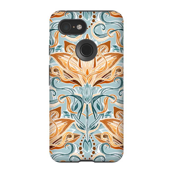 Pixel 3 StrongFit Autumn Afternoon Art Nouveau  by Micklyn Le Feuvre