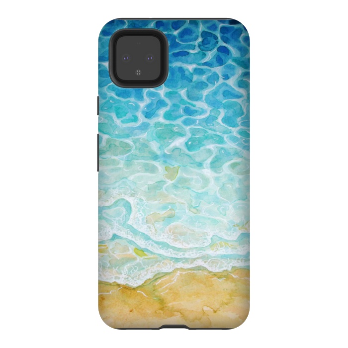 Pixel 4XL StrongFit Watercolor Sea G564 by Medusa GraphicArt