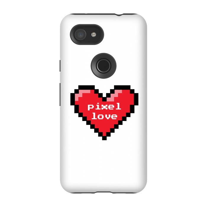Pixel 3A StrongFit Pixel love by Laura Nagel