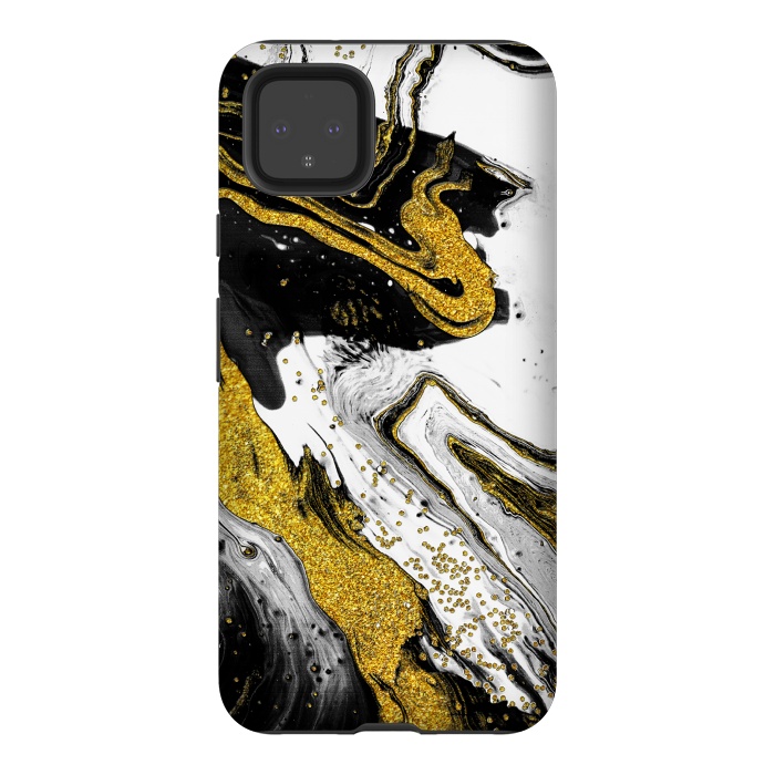 Pixel 4XL StrongFit Luxe Black and Gold by Ashley Camille