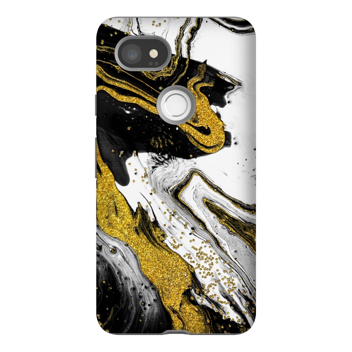 Pixel 2XL StrongFit Luxe Black and Gold by Ashley Camille