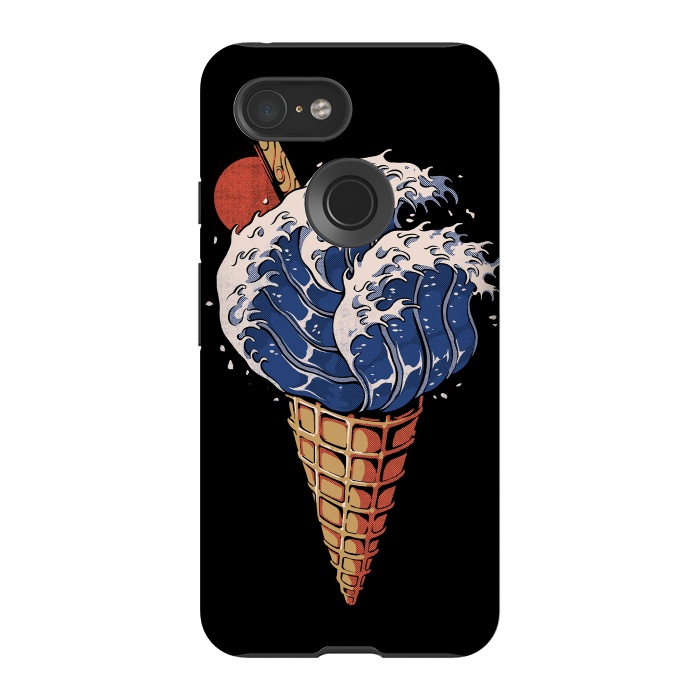 Pixel 3 StrongFit Kanagawa Ice Cream  by Ilustrata