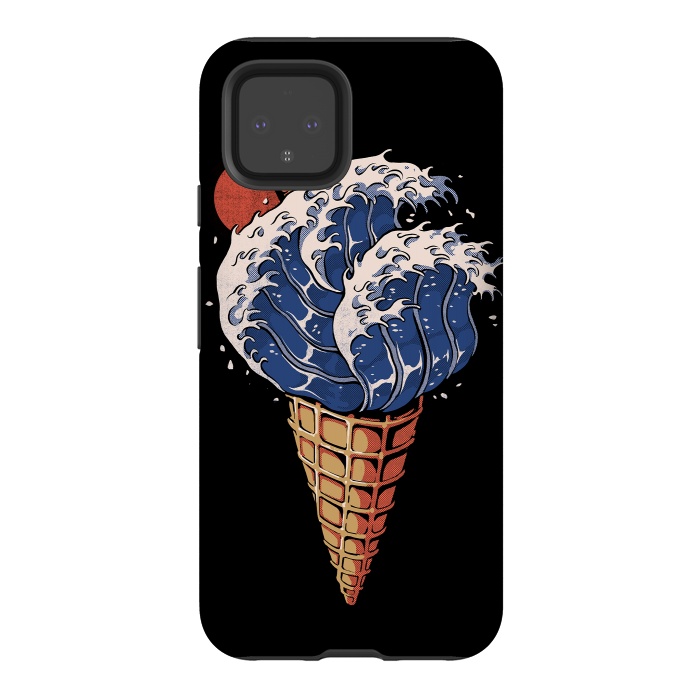 Pixel 4 StrongFit Kanagawa Ice Cream  by Ilustrata