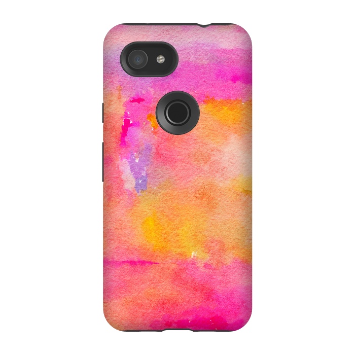 Pixel 3A StrongFit Be A Rainbow In Someone's Cloud | Modern Bohemian Watercolor Painting Optimism Positivity Good Vibes by Uma Prabhakar Gokhale