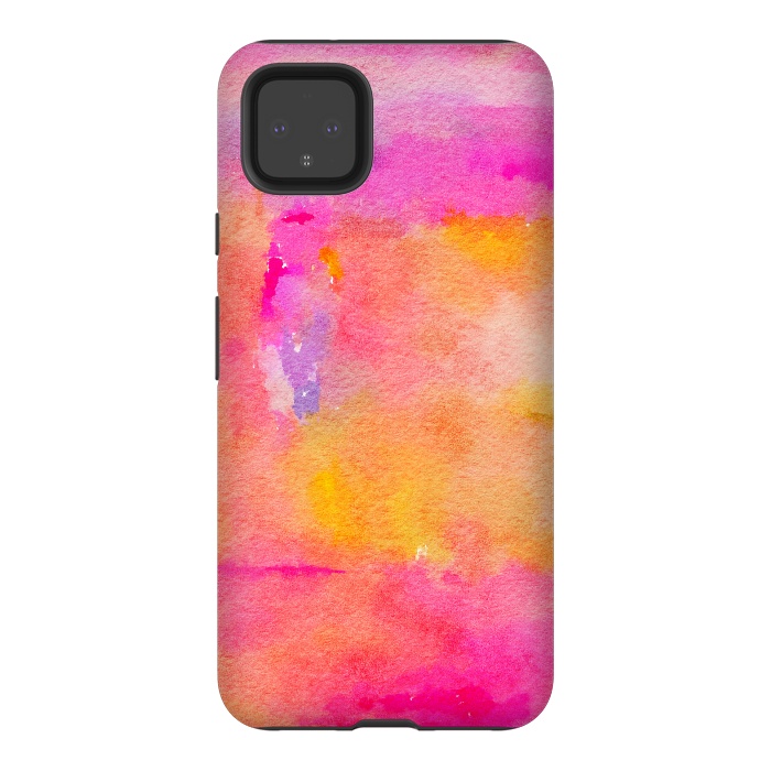 Pixel 4XL StrongFit Be A Rainbow In Someone's Cloud | Modern Bohemian Watercolor Painting Optimism Positivity Good Vibes by Uma Prabhakar Gokhale