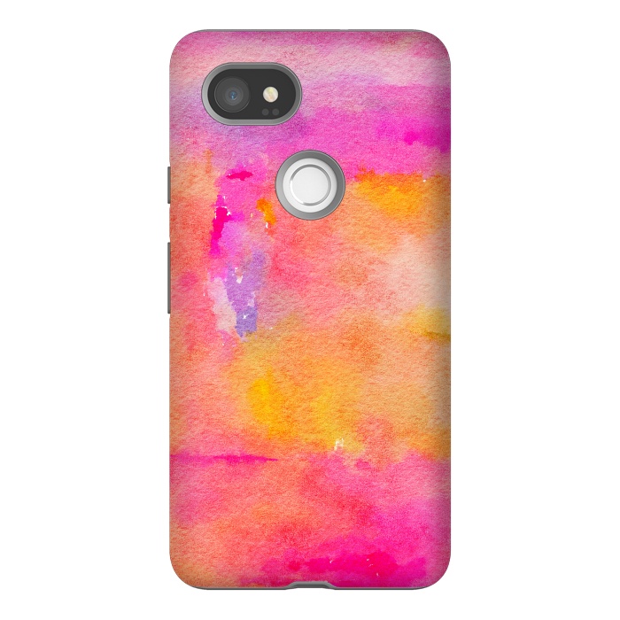 Pixel 2XL StrongFit Be A Rainbow In Someone's Cloud | Modern Bohemian Watercolor Painting Optimism Positivity Good Vibes by Uma Prabhakar Gokhale