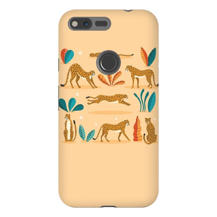 Pixel XL StrongFit Cheetahs beige by Jelena Obradovic