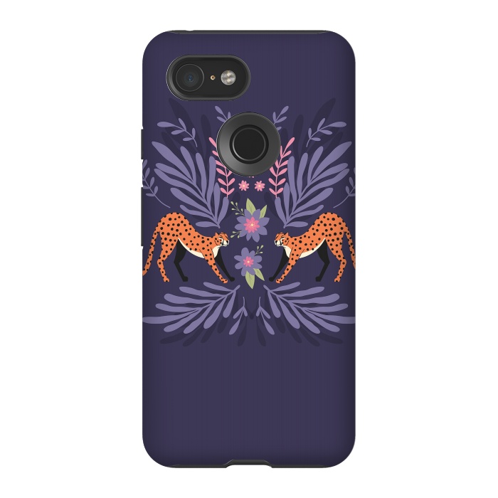 Pixel 3 StrongFit Cheetahs pair purple by Jelena Obradovic