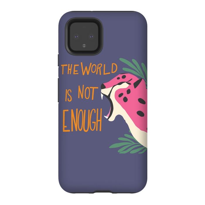Pixel 4 StrongFit Cheetah - the world is not enough, purple by Jelena Obradovic