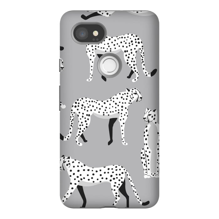 Pixel 2XL StrongFit Cheetah pattern 04 by Jelena Obradovic