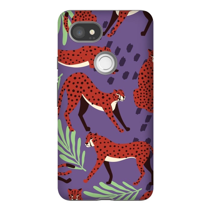 Pixel 2XL StrongFit Cheetah pattern 10 by Jelena Obradovic