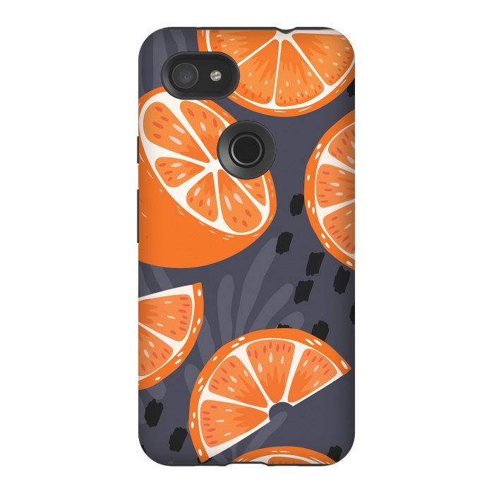 Pixel 3AXL StrongFit Orange pattern 02 by Jelena Obradovic