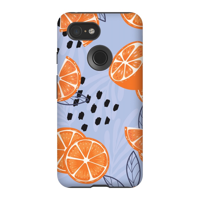 Pixel 3 StrongFit Orange pattern 04 by Jelena Obradovic