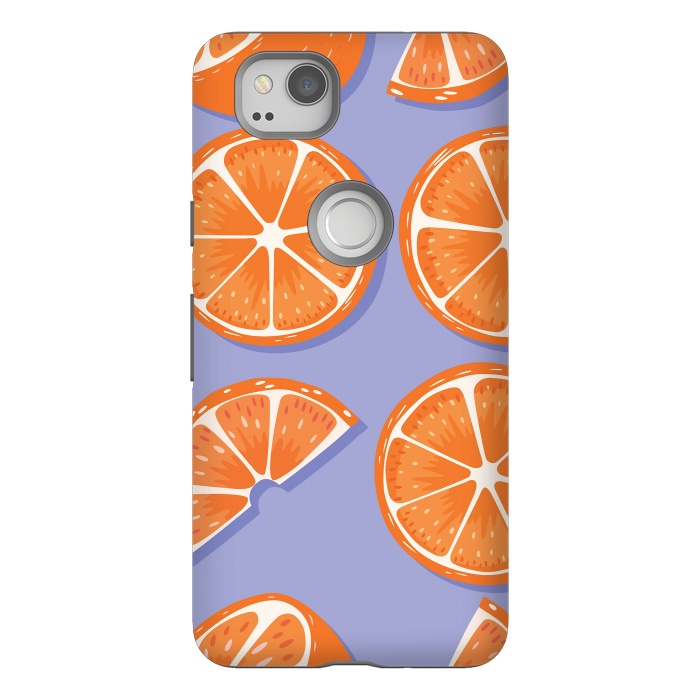 Pixel 2 StrongFit Orange pattern 08 by Jelena Obradovic