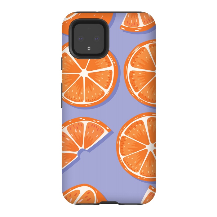 Pixel 4 StrongFit Orange pattern 08 by Jelena Obradovic