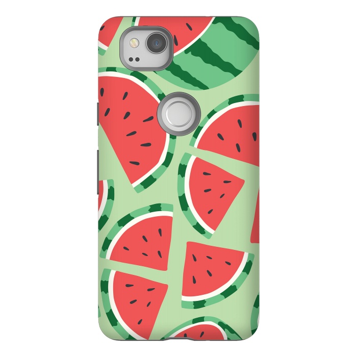 Pixel 2 StrongFit Watermelon pattern 01 by Jelena Obradovic