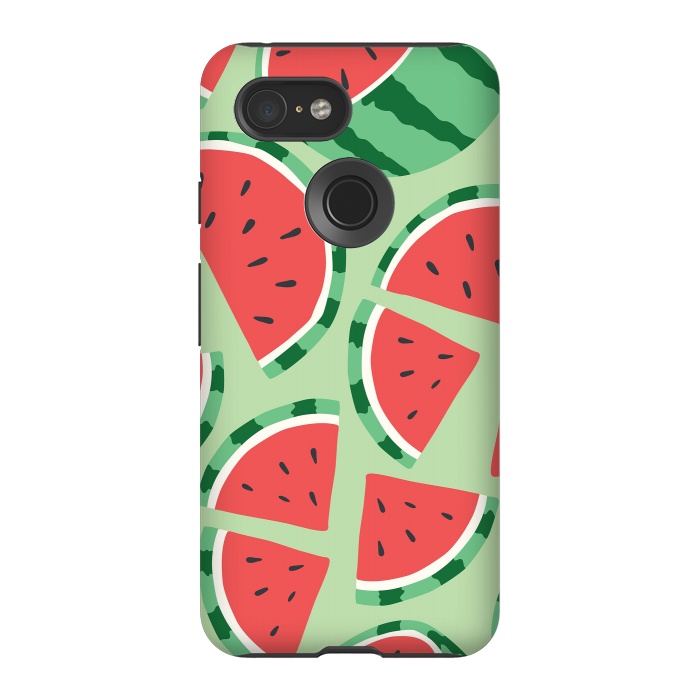 Pixel 3 StrongFit Watermelon pattern 01 by Jelena Obradovic