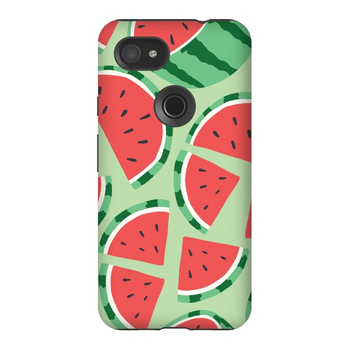 Pixel 3AXL StrongFit Watermelon pattern 01 by Jelena Obradovic