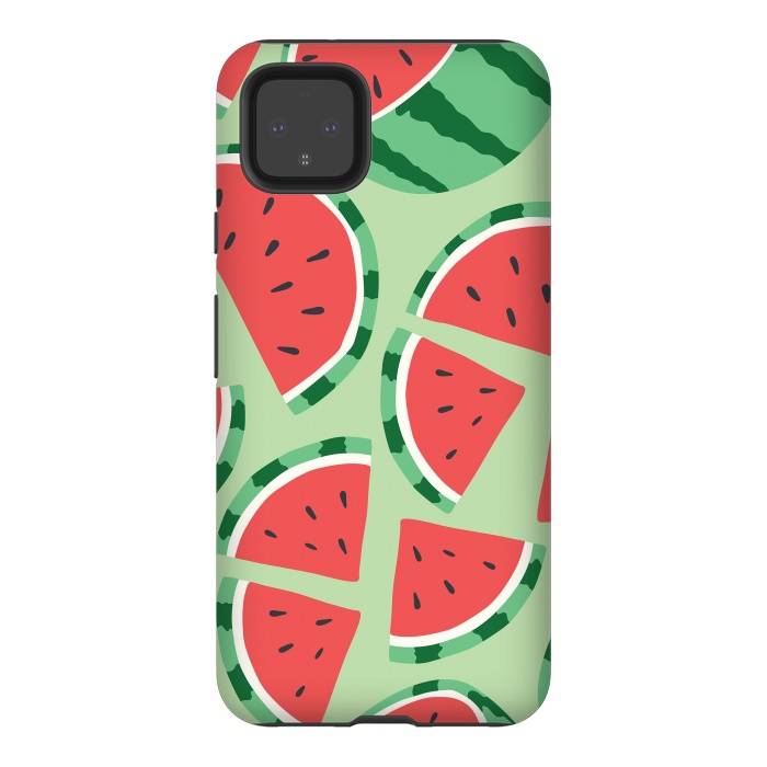 Pixel 4XL StrongFit Watermelon pattern 01 by Jelena Obradovic