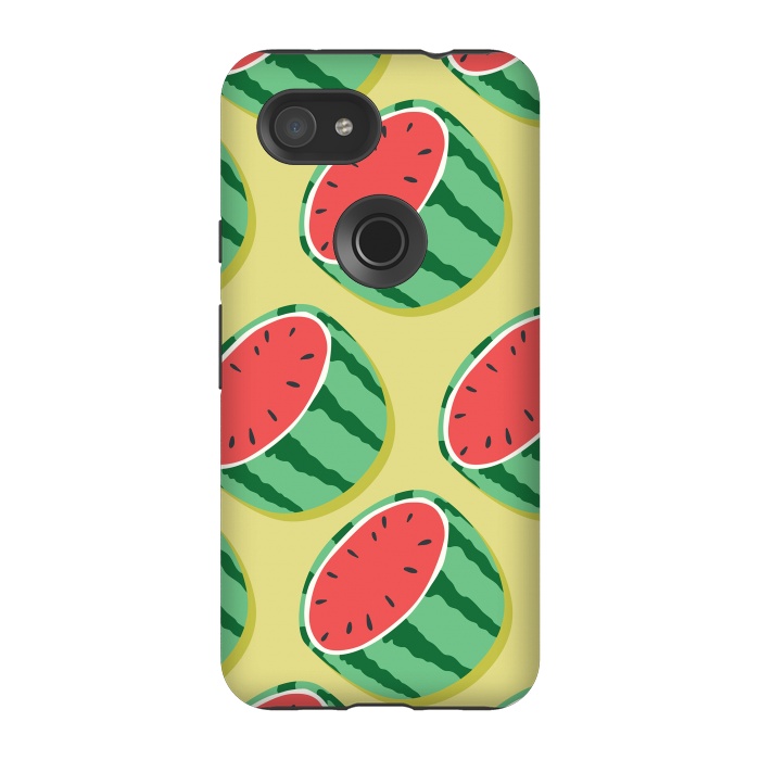 Pixel 3A StrongFit Watermelon pattern 02 by Jelena Obradovic