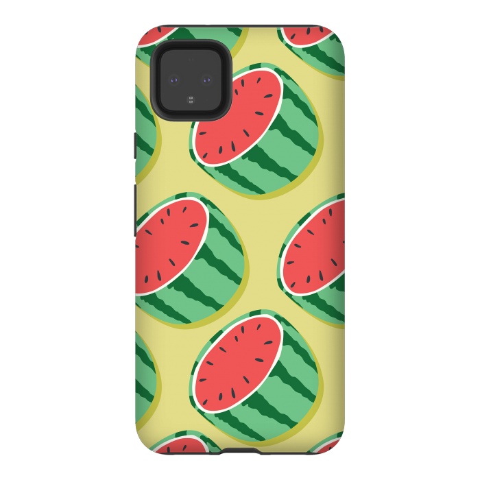 Pixel 4XL StrongFit Watermelon pattern 02 by Jelena Obradovic