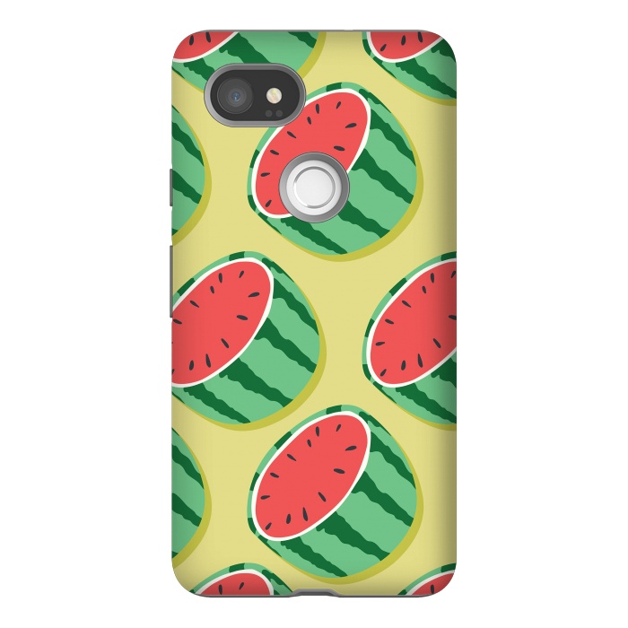 Pixel 2XL StrongFit Watermelon pattern 02 by Jelena Obradovic