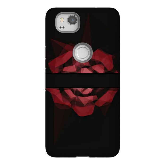 Pixel 2 StrongFit Red rose by CAS