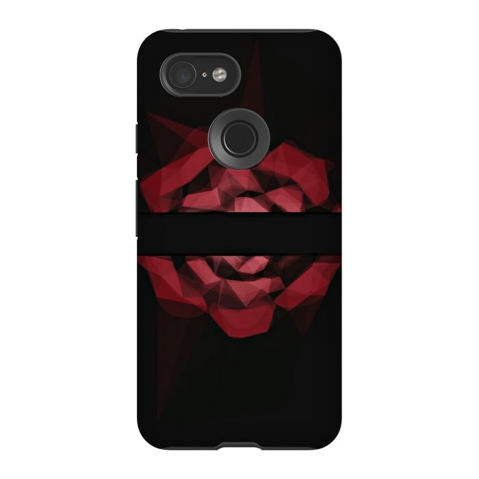 Pixel 3 StrongFit Red rose by CAS
