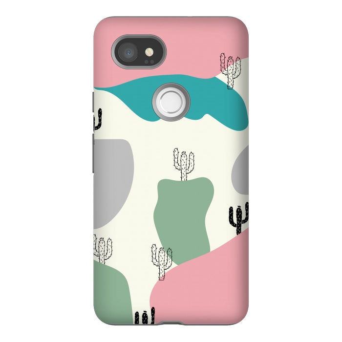 Pixel 2XL StrongFit Mountain Cactus by Creativeaxle