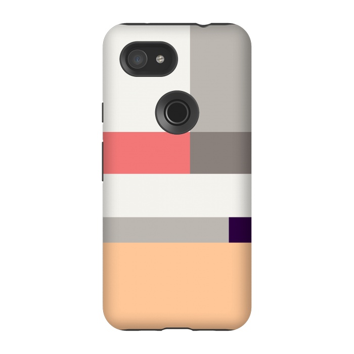 Pixel 3A StrongFit Colors in Block Minimal Art by Creativeaxle