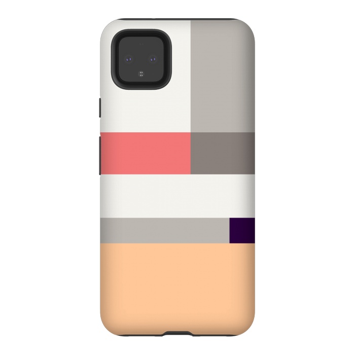Pixel 4XL StrongFit Colors in Block Minimal Art by Creativeaxle