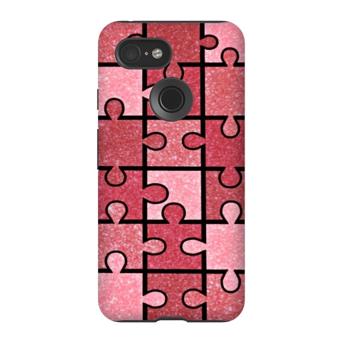 Pixel 3 StrongFit Pink puzzle by CAS