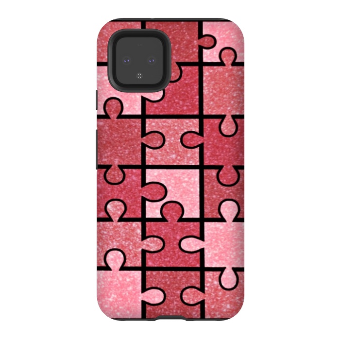 Pixel 4 StrongFit Pink puzzle by CAS