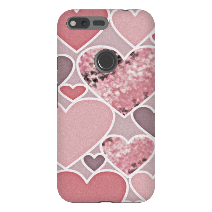 Pixel XL StrongFit Pink hearts by CAS