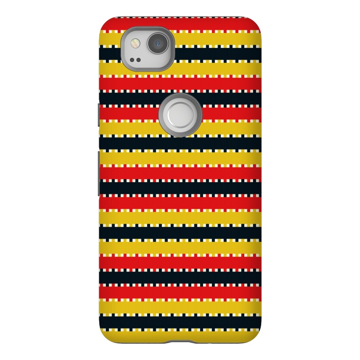 Pixel 2 StrongFit Plaid Yellow by TMSarts